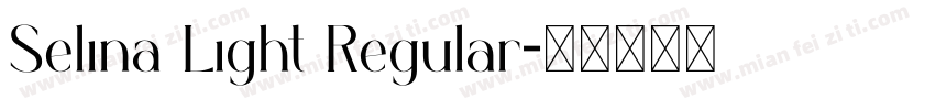 Selina Light Regular字体转换